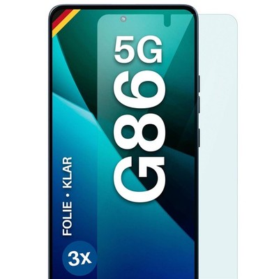 3x Schutzfolie für Motorola Moto G86 5G Displayschutz HD Klar flexibel kein Glas