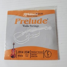 D'Addario Prelude Viola String C Xtra Short Scale Medium Tension J914 XSM