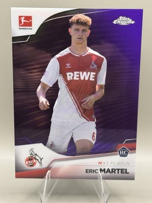 Eric Martel FC Köln 2022-23 Topps Chrome Bundesliga Purple Refractor /299 RC