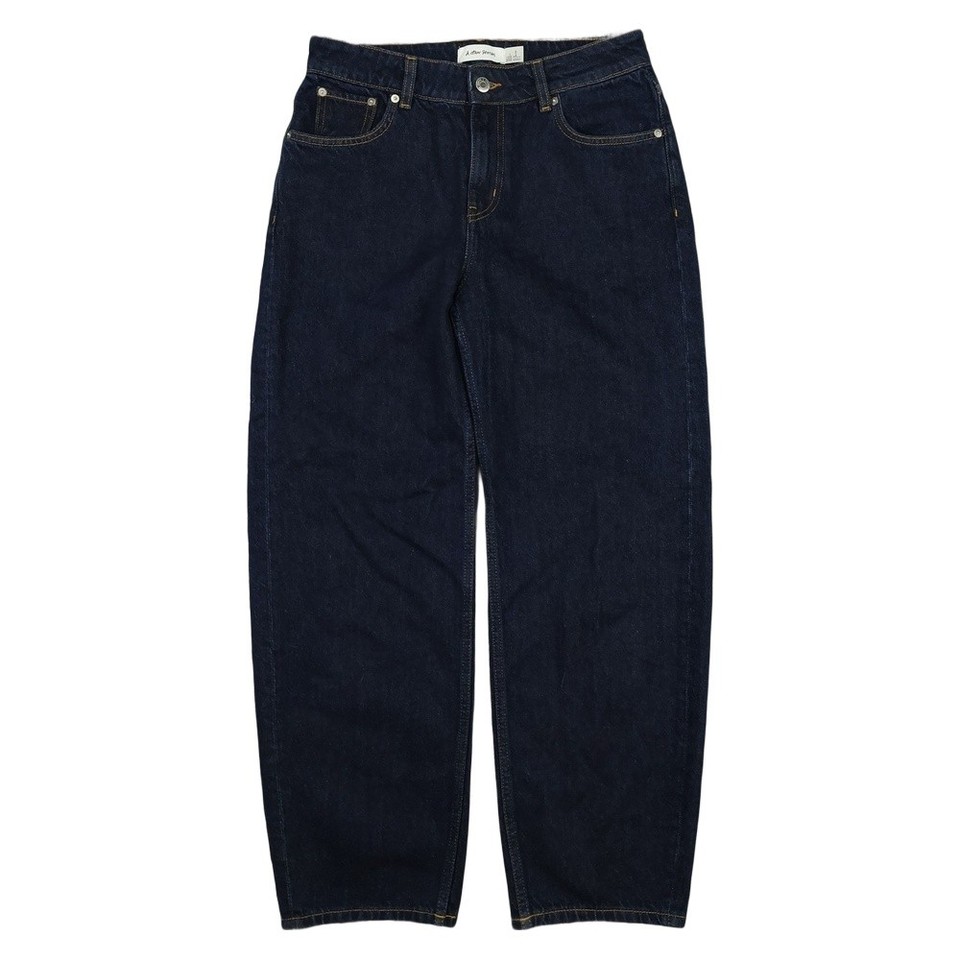 & Other Stories Jeans Women 6 Blue Denim Mom Jean Zip High Rise Barrel Size 6