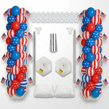 2 Set 7ft Balloon Column Stand Kit Adjustable Telescopic Tower Party Decoration