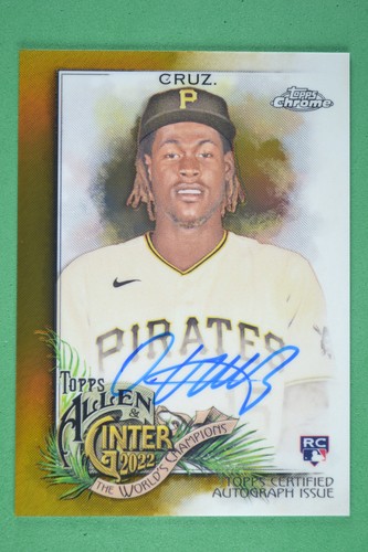 Oneil Cruz [Gold] #AGA-OC 2022 Topps Allen & Ginter Chrome Autographs card