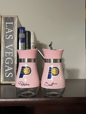Indian Pacers Pink Stainless Steel Salt & Pepper Shaker Set
