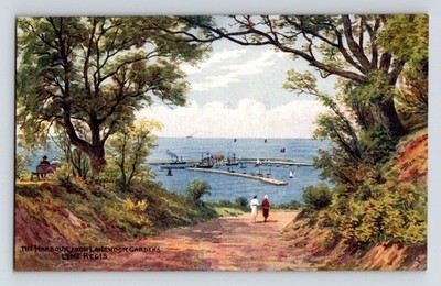 England: A. R. Quinton. 'Langmoor Gardens, Lyme Regis'. Unbestellte Postkarte.