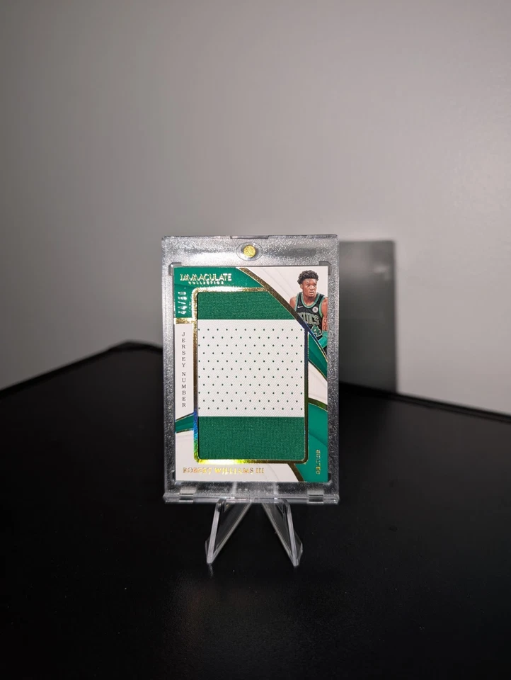 Robert Williams III 2018-19 Immaculate Jersey Number Patch 44/50 Celtics RC 1/1 - Image 2 of 3