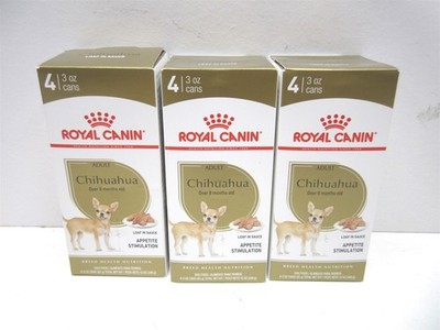 12-Royal Canin 3oz. Chihuahua Adult Loaf in Sauce Wet Dog Food 08/2026