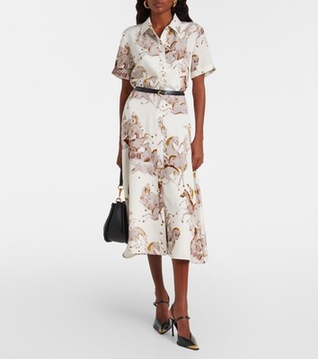Altuzarra Kiera printed silk shirt dress $1595 NWT