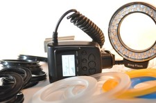 Macro LED Ring Flash Light RF 550D For Nikon Canon Olympus Fuji DSLR Cameras