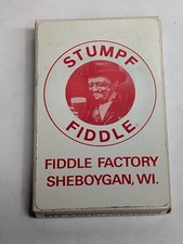 PLAYING CARDS Stumpf Fiddle ONE MAN BAND Instrument Fiddle Factory Sheboygan, WI