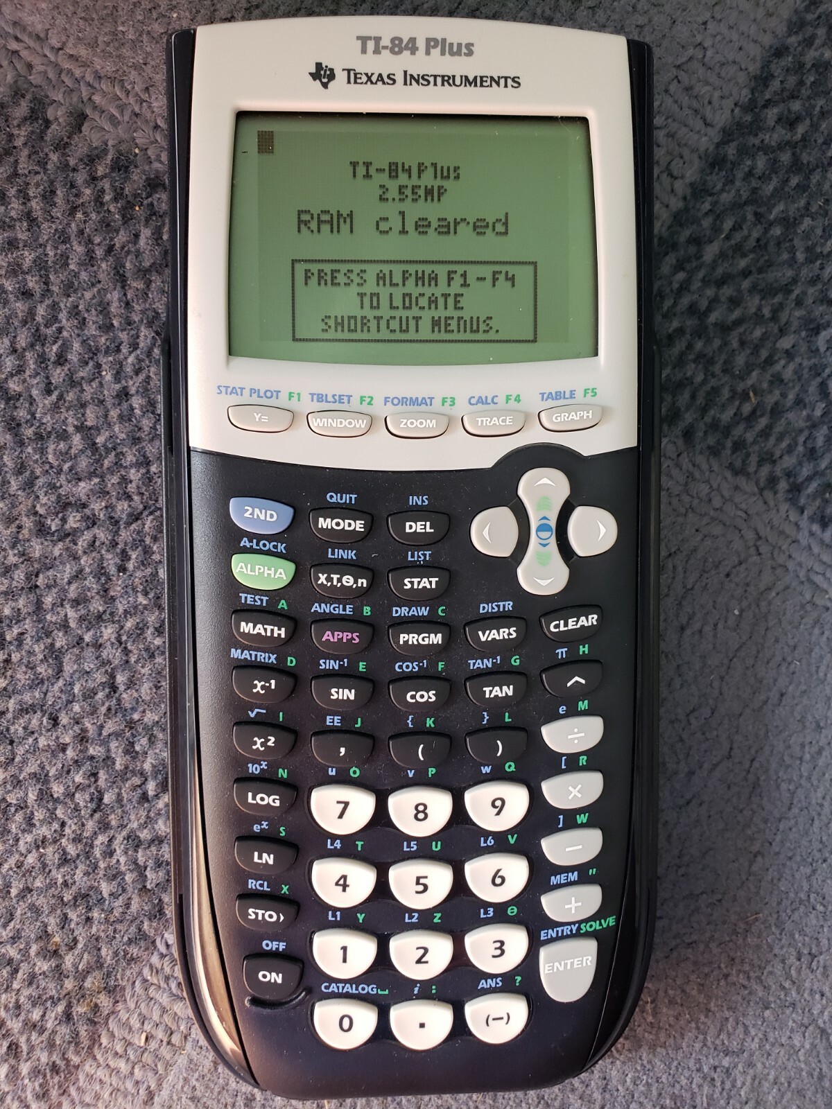 Texas Instruments Ti 84 Plus Graphing Calculator Black For Sale Online Ebay