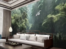 3D Forest Seagull K11863 Wallpaper Mural Self-adhesive Removable Sticker Kay