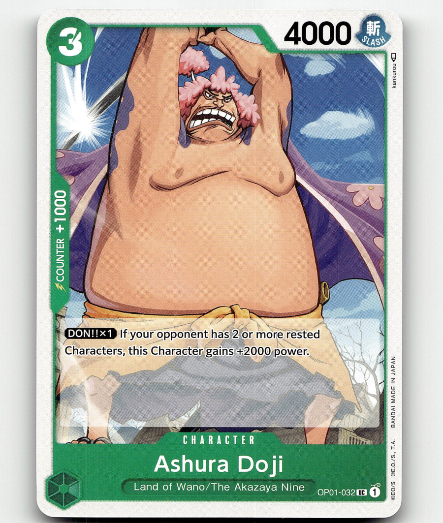 One Piece Card Game Ashura Doji OP01-032 Romance Dawn UC