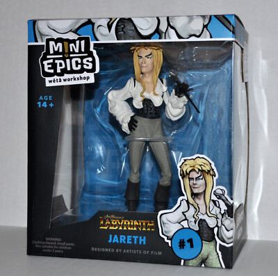 WETA Workshop Mini Epics Labyrinth Jareth Goblin King Action Figure #1 New