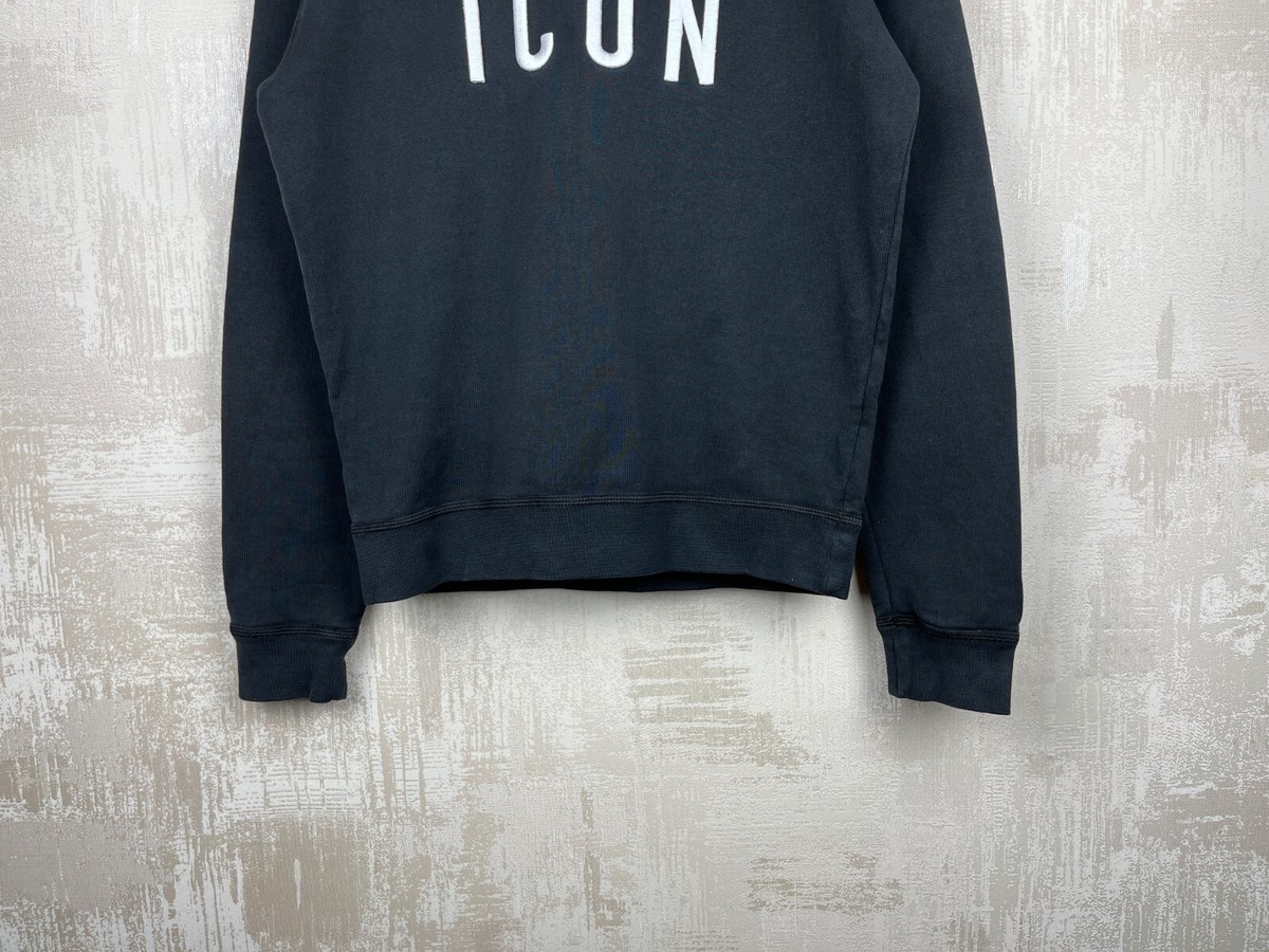 Dsquared2 ICON Embroidered Logo Crew Neck Sweatshirt Men's Size S
