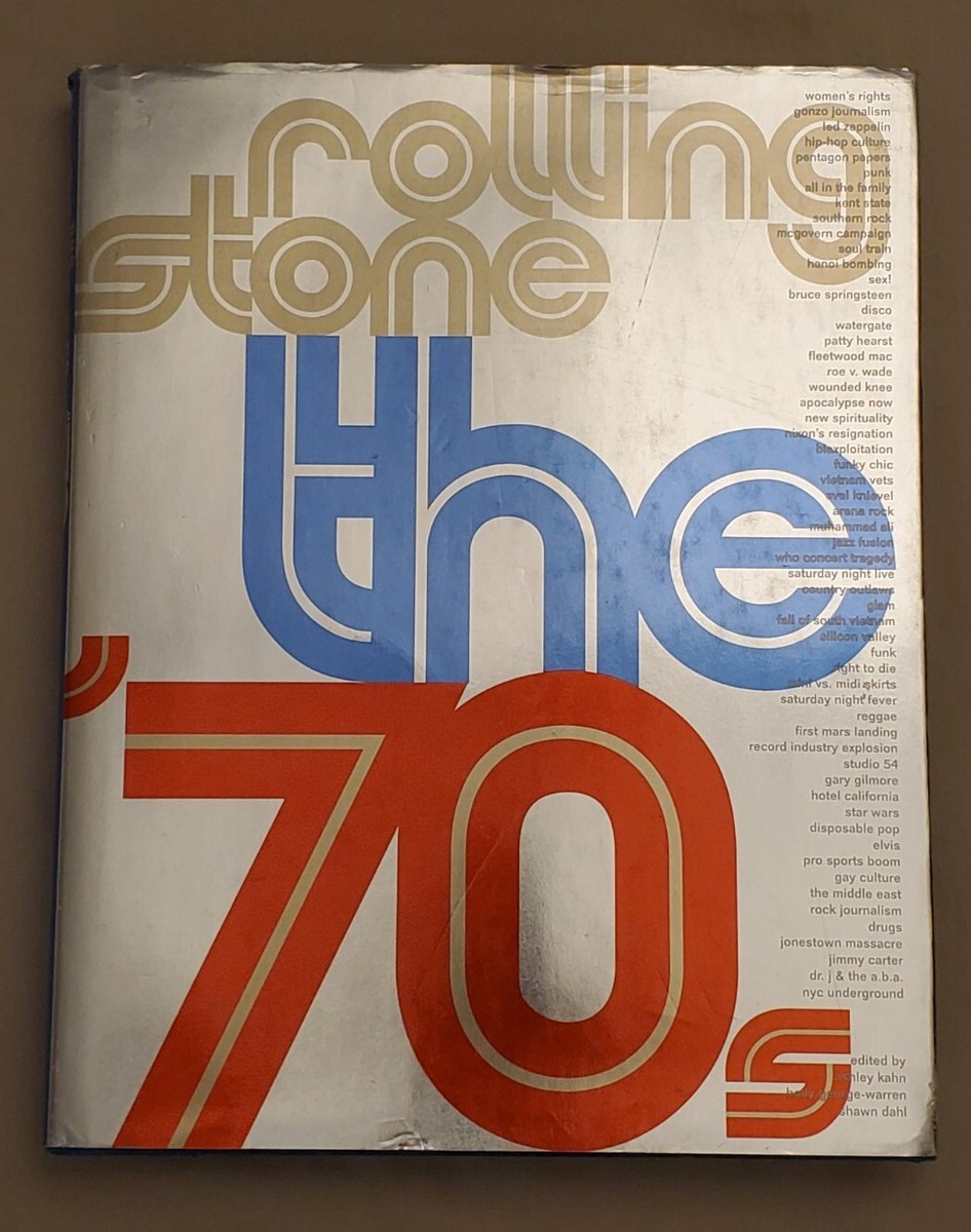 1970年 Rolling Stone 4冊セット 初期ヴィンテージ ロック雑誌 1998 Rolling Stone The 70s Decade Hardback Book w/ Jacket First