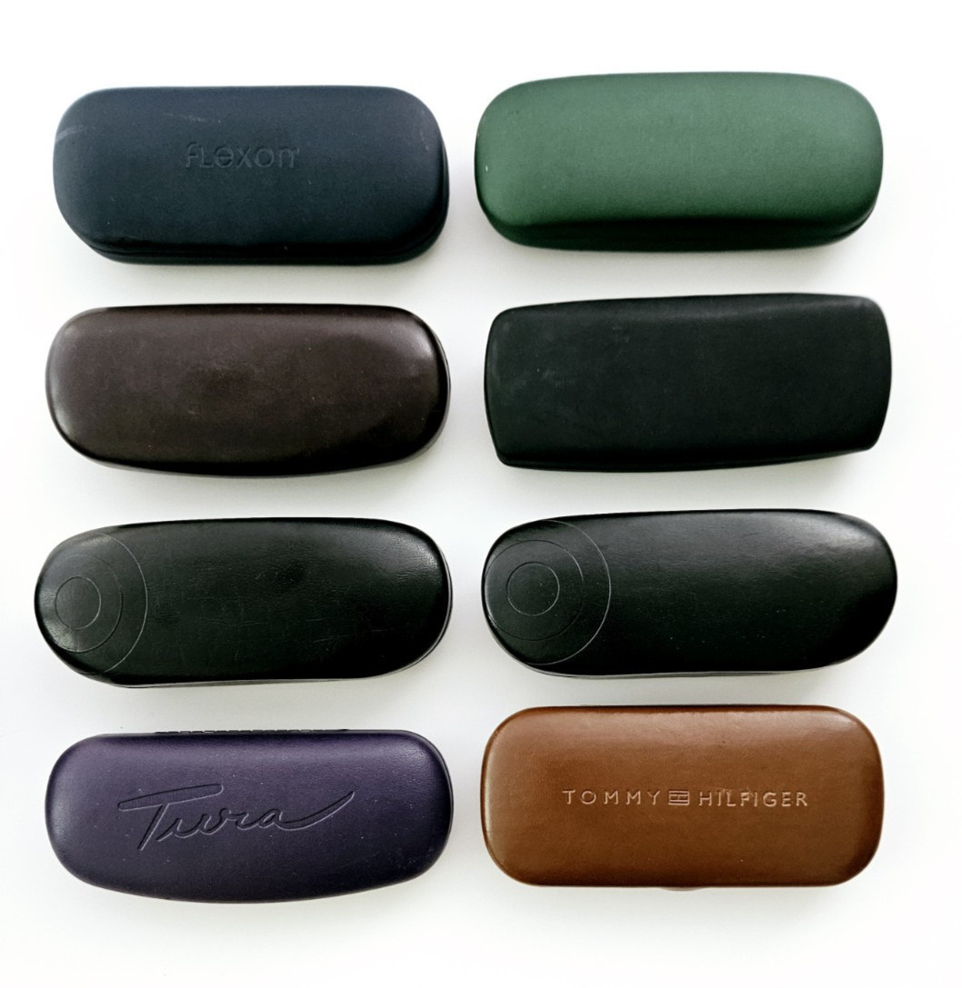 Eyeglasses Sunglasses Hard Case Mix Lot of 8 Tura Tommy Hilfiger Marchon Flexon