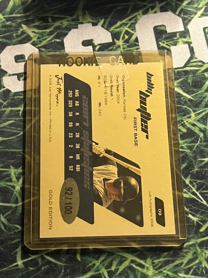 Billy Butler 2008 Just Minors Gold/100 Foto 2 de 2