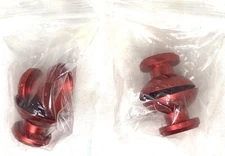 4 - Analog Joystick Thumb Sticks Caps Controllers Mushroom Hat Rocker Caps Red