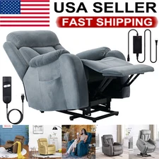 Elderly Electric Power Lift Recliner Comfy Upholstered Lounge Relax Sofa Chair