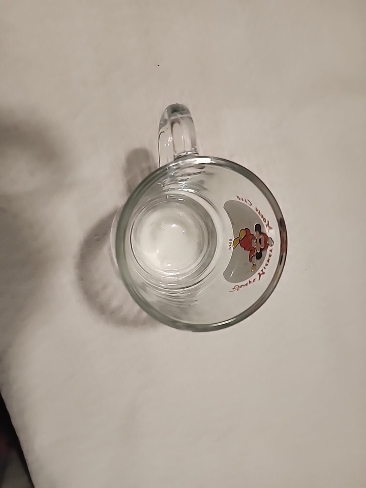 VINTAGE Disney Mickey Mouse Club Glass Mug, 1955 Anchor Hocking Walt Disney Cup eBay