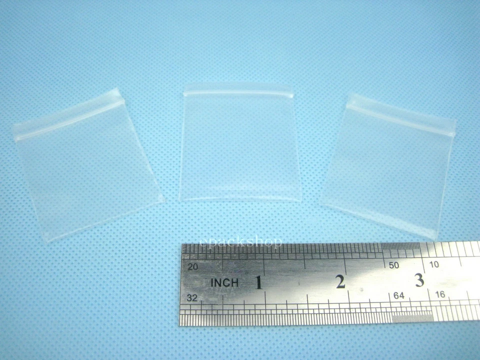200 THICK Clear Plastic Storage Reclosable Zipper Bags 4 Mil_1.5" x 2"_40 x 50mm - Image 4 of 4