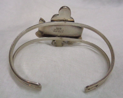 Estate Jewelry .925 Sterling Silver GRAPE VINE TC-73 Mexico Cuff Bracelet 23.4g - Picture 7 of 7
