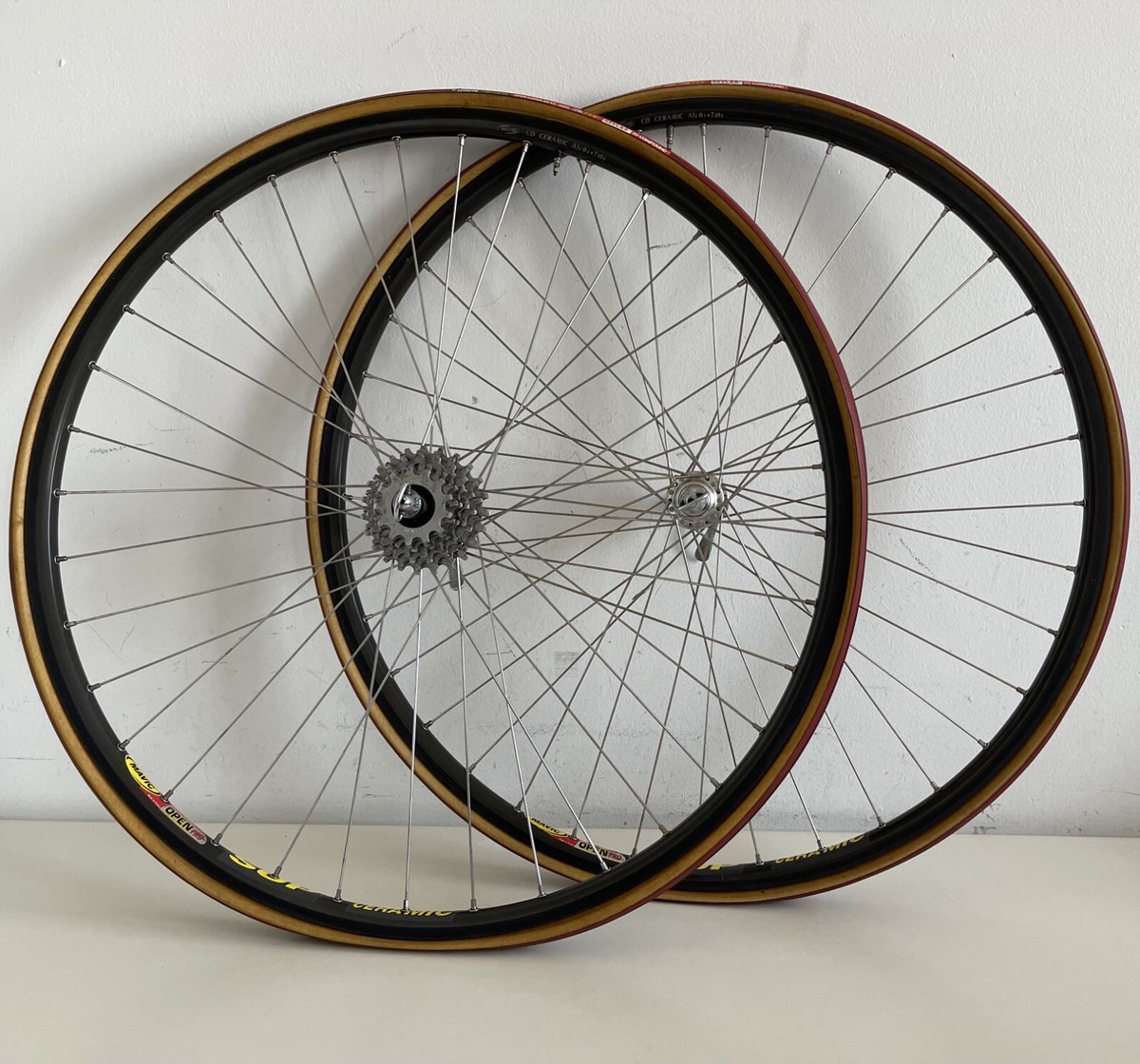 Mavic open pro + Gran Compe II フロントホイール Wheel Shop Mavic Open Pro C Black/Shimano R7000 700c Front