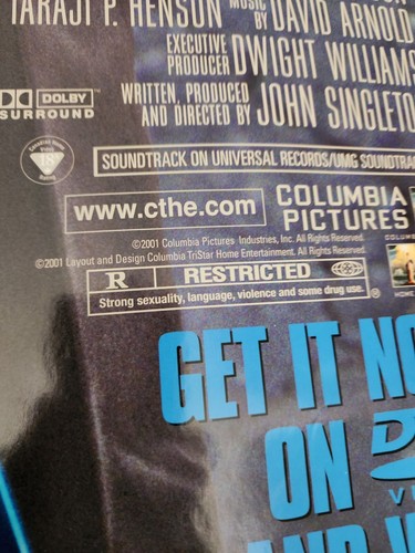Poster 2001 BABY BOY film originale Tyrese Gibson, Omar Gooding, Snoop Dogg - Foto 2 di 5