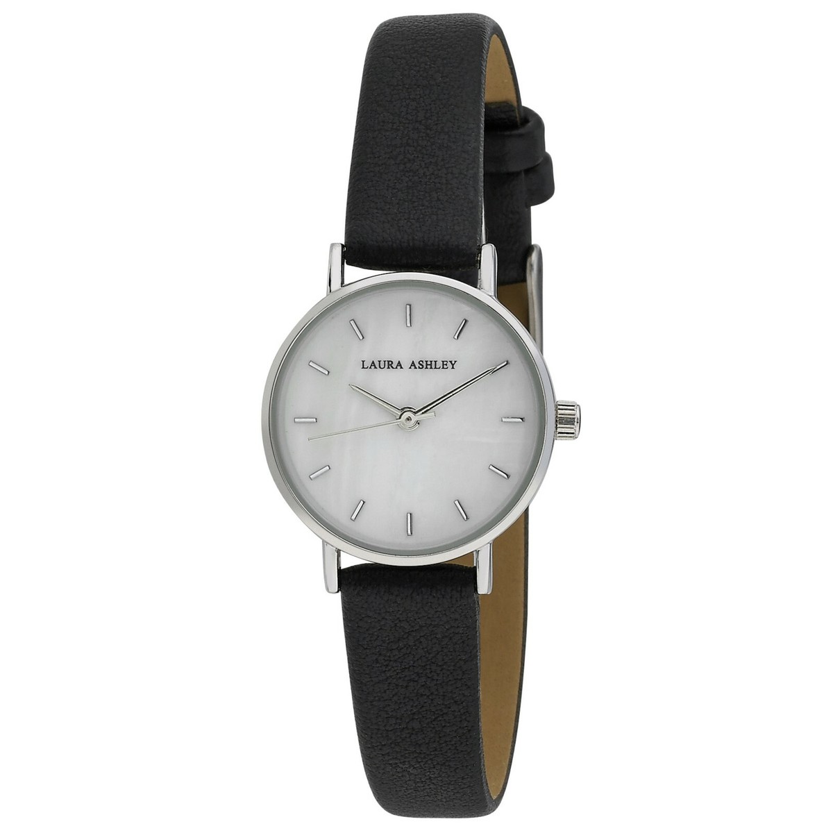 Laura Ashley Ladies Watch with Black Thin Strap and Silver Case Laura Ashley Watch - Etsy main image 3