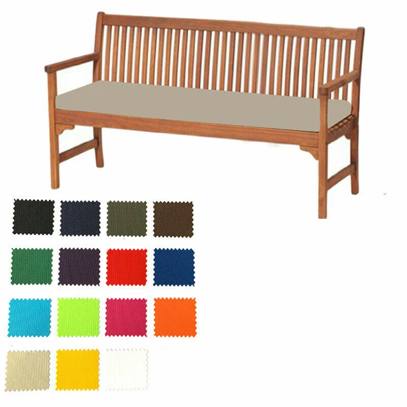 Outdoor Waterproof Fabric 2 3 4 Seater Bench Pad Garden Furniture Seat Cushion