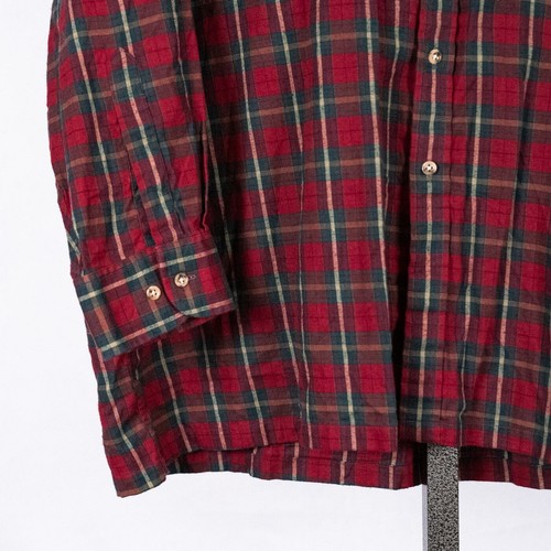 ENRO Men's 3XL BIG Long Sleeve Flannel Shirt English Twill Plaid Cabin Classic - Picture 2 of 6