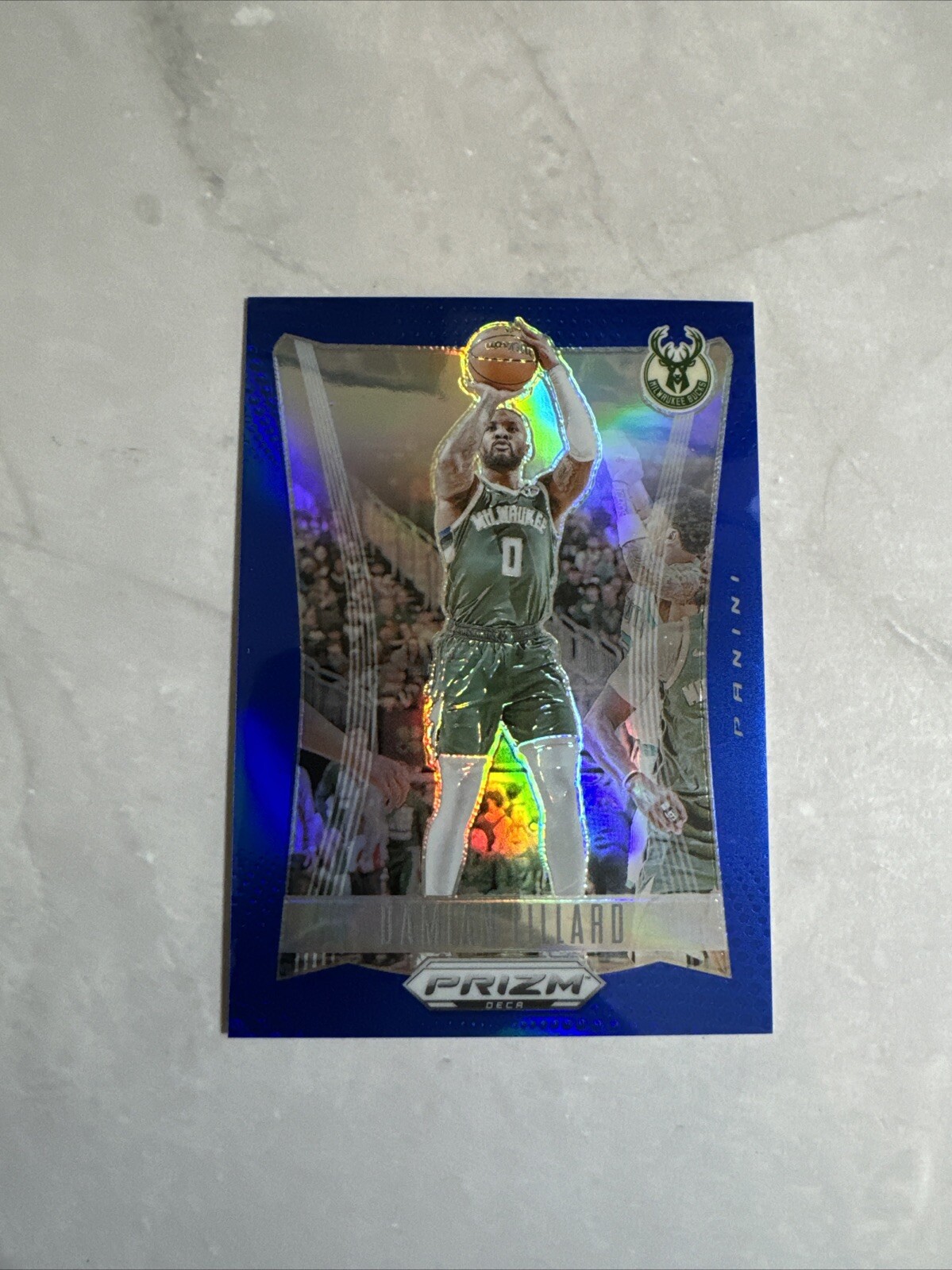 DAMIAN LILLARD 2023-24 PANINI PRIZM DECA BASKETBALL BLUE BUCKS /149