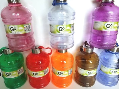 Go Green BPA Free Half Gallon Water Bottles