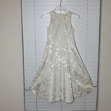 Vintage Jessica McClintock Girls White Dress Size 10 Millennium 2000 Ball Gown