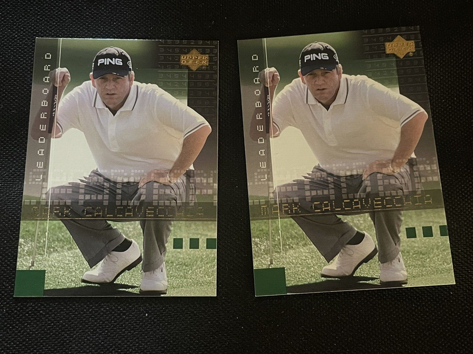2002 Upper Deck Golf Card #102 Mark Calcavecchia lot of 2 cards