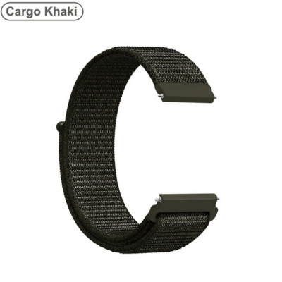20mm 22mm Woven Nylon Sport Loop Watch Band Strap W/ Quick Release Spring Pins