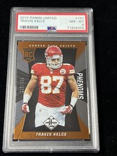 2013 TRAVIS KELCE Panini Limited Phenoms RC Rookie /299 PSA 8 NEAR MINT LOW POP