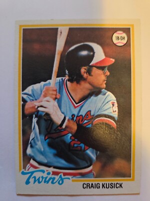 Kusick 1978 TOPPS CRAIG KUSICK #137 EX/NM | eBay