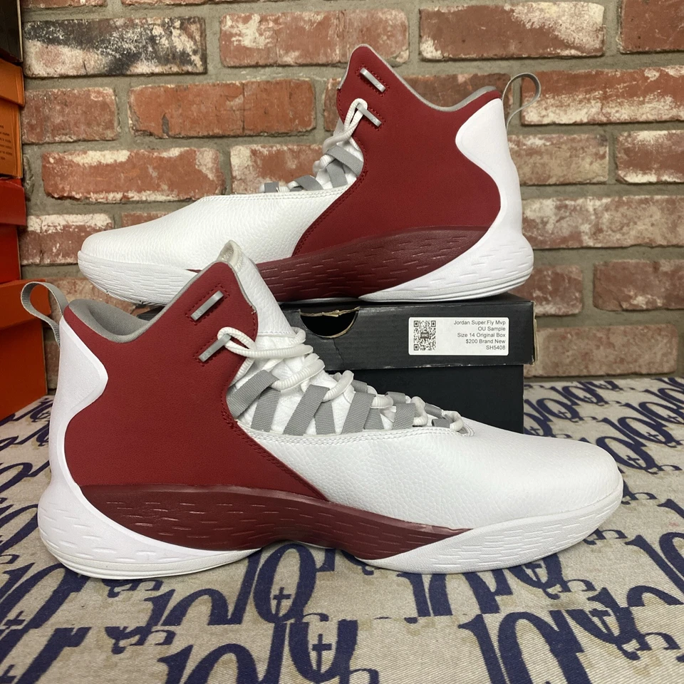 Talla 14 Jordan Super.fly MVP Oklahoma University Promo Muestra Nuevo Sin Caja Foto 2 de 4