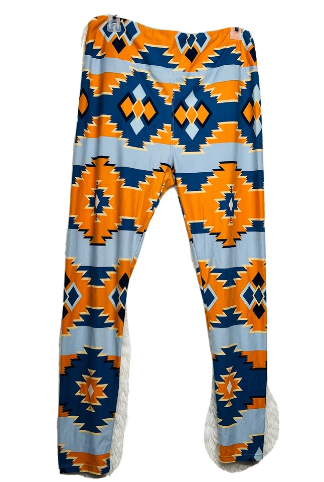 Lote de 3 leggings lularoe TC para mujer talla alta y azul curvilíneo/púrpura/rojo/negro Foto 4 de 4