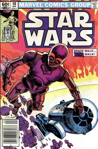STAR WARS #58 VF, Walt Simonson, Newsstand Marvel Comics 1982 Stock Image