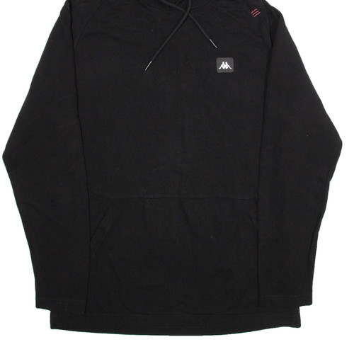 Felpa con cappuccio KAPPA donna nera 2XL - Foto 5 di 6
