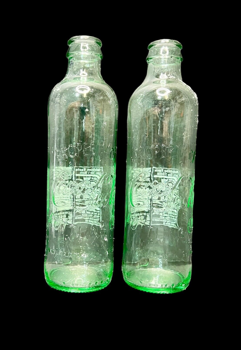 VTG Property Of Coca Cola Bottling Co. 9.5 Oz Empty Bottle Green