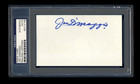 JOE DIMAGGIO SIGNED MINT INDEX CARD PSA/DNA AUTOGRAPH HOF NEW YORK YANKEES WS