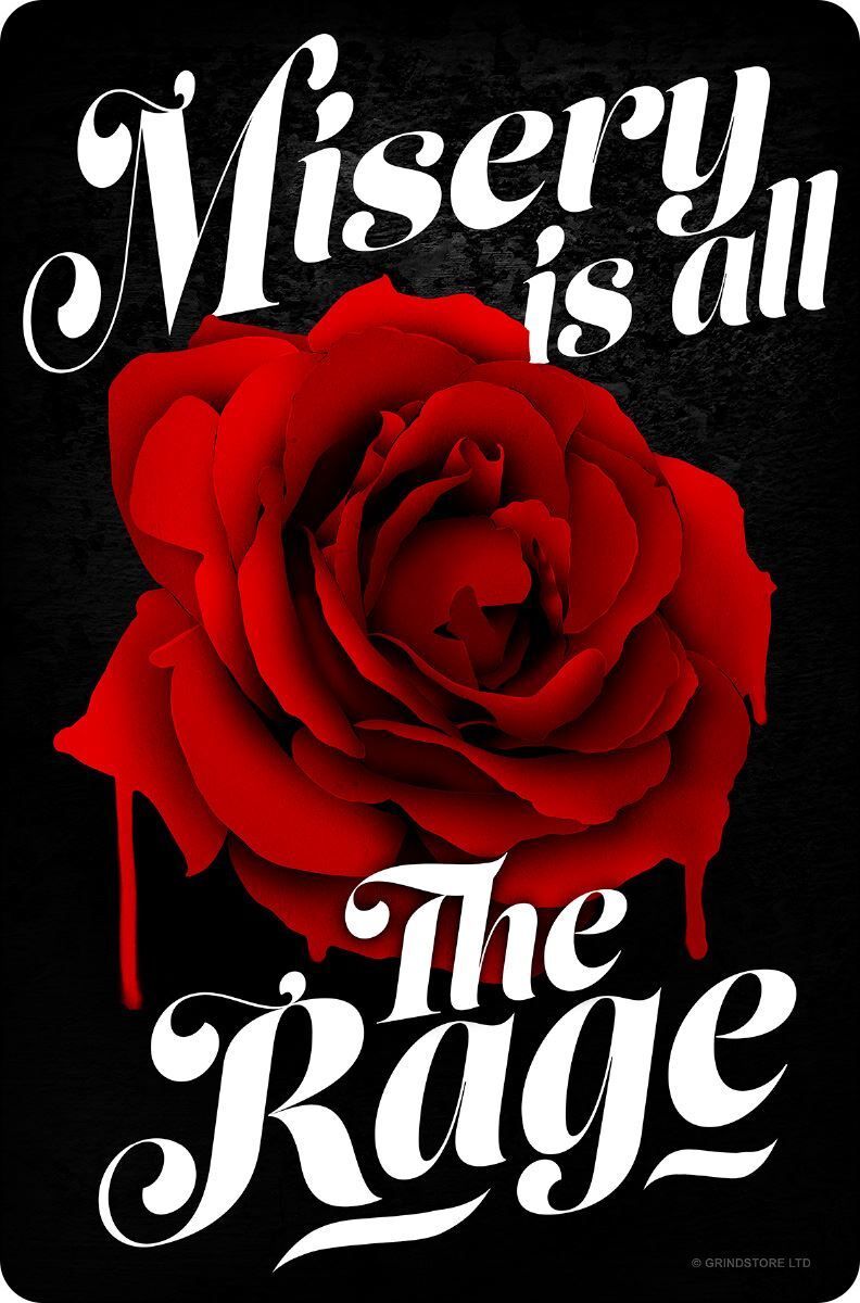 Misery Is All The Rage Greet Tin Card