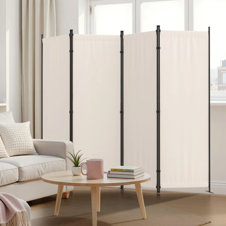 4 Panel Room Divider, 88''Folding Screen Portable Wall Partition Room Divider - Image 2 of 4
