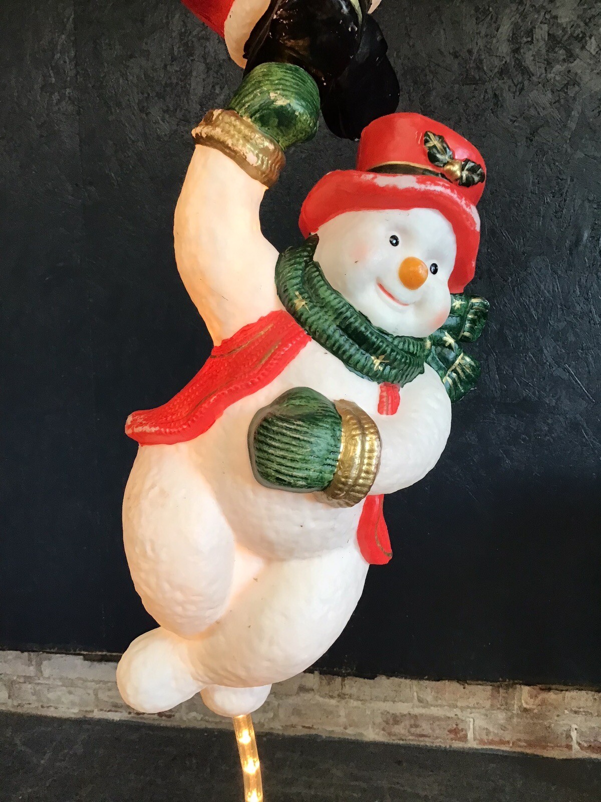 Vintage Outdoor Christmas Lights Santa Snowman Christmas Decorations eBay