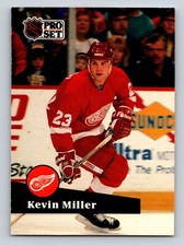 Kevin Miller 1991-92 Pro Set #60 Detroit Red Wings