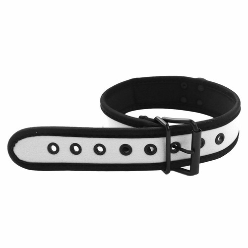 US Männer Frauen verstellbar gepolsterter Halsketten Halsband + Metall D-Ring Halskette - Bild 29 von 54