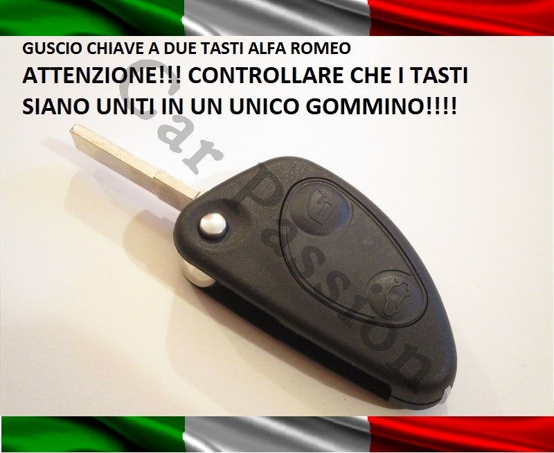 Pro-Plip - Chiave Per Alfa Romeo 147 156 166 GT JTD TS A 2 Pulsanti, Cover N. 1 - Foto 10